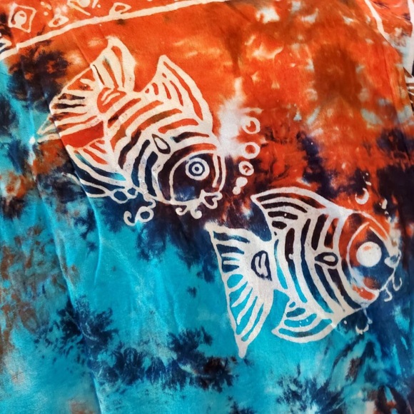 Bathing Suit Cover Up with Mini Tassels / Wear Multiple Ways Halter Top / Skirt - Picture 7 of 16